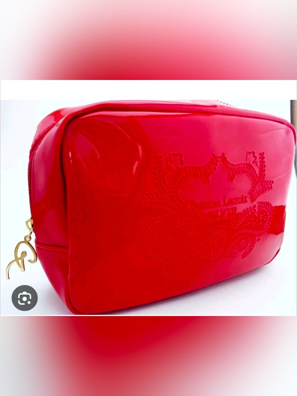 Christian Lacroix Glossy Embossed Cosmetic Case